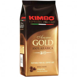Кофе KIMBO Espresso Aroma gold 100% Arabica в зернах 250 г
