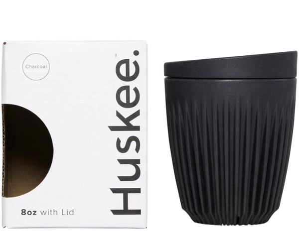 Чашка c крышкой Huskee Cup угольная 236 мл - фото-2