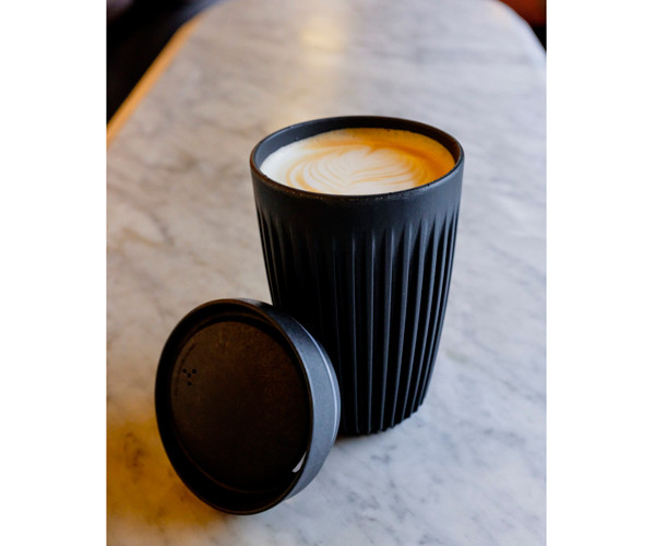 Чашка c крышкой Huskee Cup угольная 355 мл - фото-5