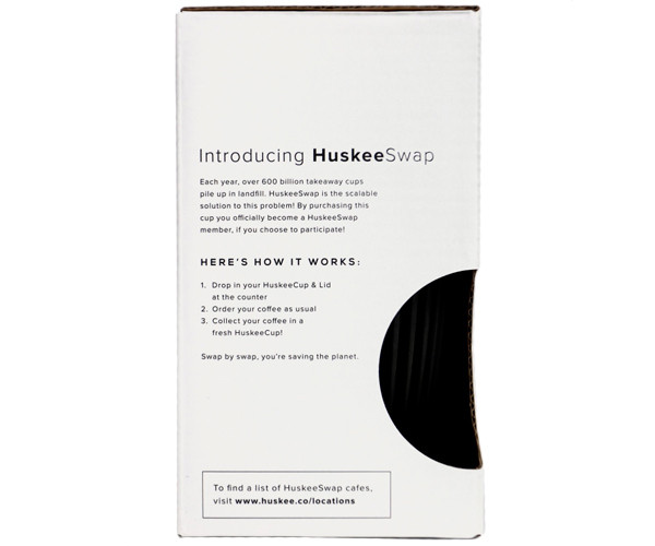 Чашка c крышкой Huskee Cup угольная 355 мл - фото-4