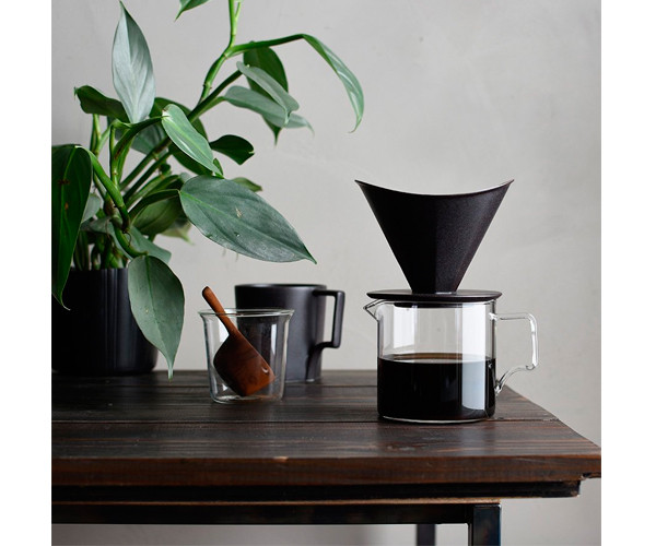 Воронка для пуровера Kinto OCT черная на 4 чашки - фото-2