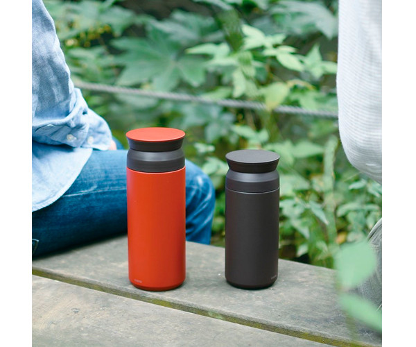 Термокружка Kinto Travel Tumbler черная 350 мл - фото-5