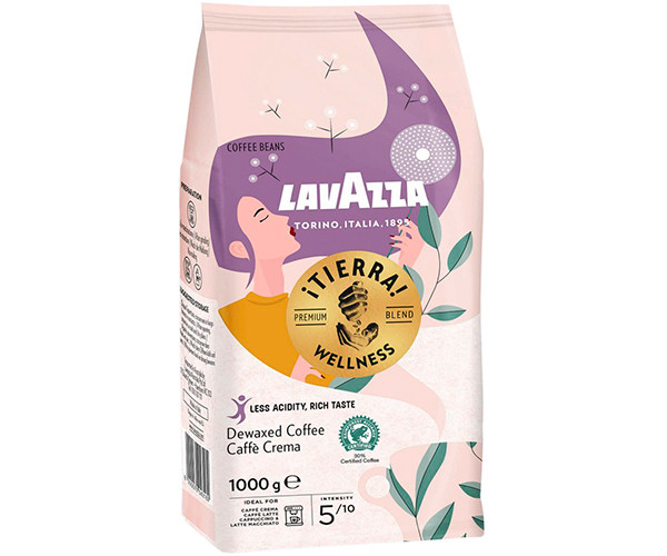 Кофе Lavazza Tierra Wellness в зернах 1 кг - фото-2