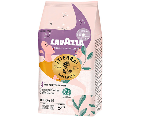 Кофе Lavazza Tierra Wellness в зернах 1 кг - фото-3