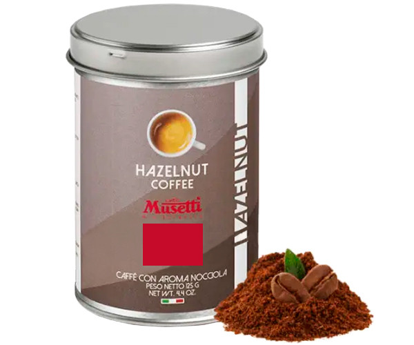 Кофе Musetti Caffe Hazelnut молотый ж/б 125 г - фото-1