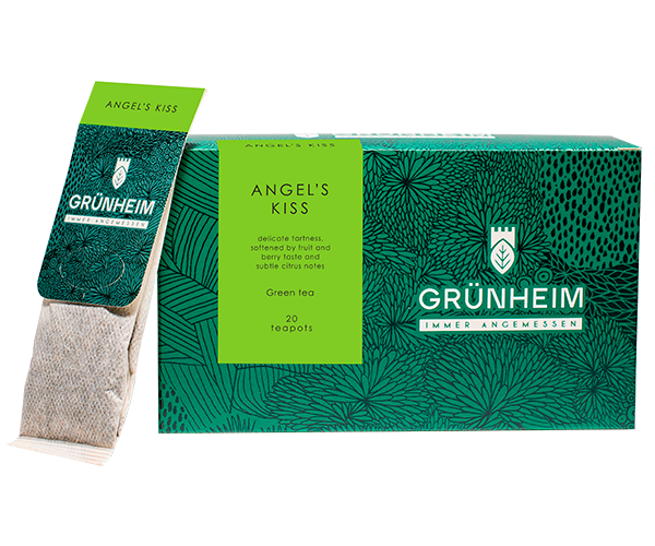 Зеленый чай Grunheim Angels Kiss в пакетиках 20 шт