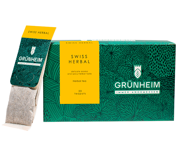 Травяной чай Grunheim Swiss Herbal в пакетиках 20 шт
