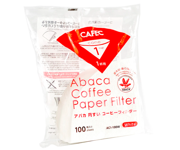 Бумажные фильтры CAFEC Abaca Cup1 белые 100 шт - фото-1