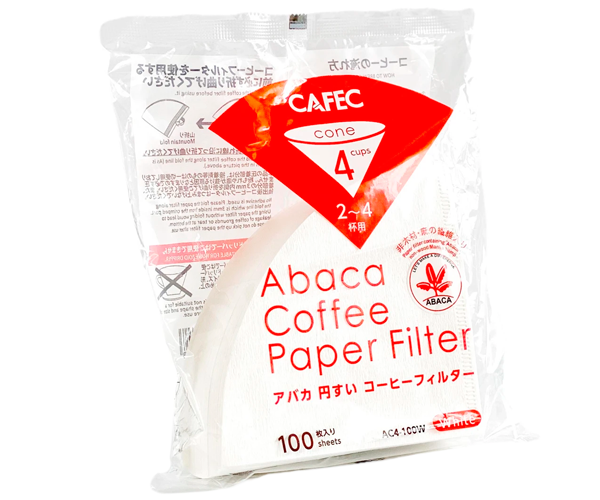 Бумажные фильтры CAFEC Abaca Cup4 белые 100 шт - фото-1
