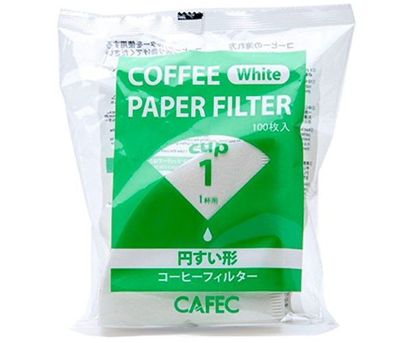 Бумажные фильтры CAFEC Traditional Cup1 белые 100 шт - фото-1