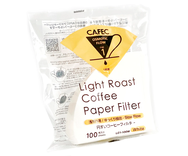 Бумажные фильтры CAFEC Light Roast Cup1 белые 100 шт - фото-1