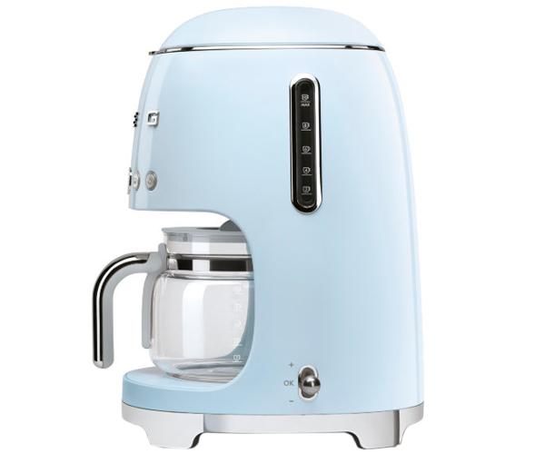 Капельная кофеварка SMEG DCF02PBEU голубая купить