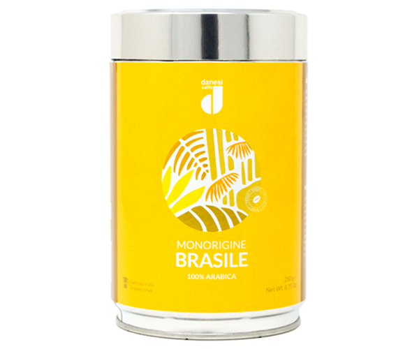 Кофе Danesi Brazil Monorigine ж/б молотый 250 г - фото-1