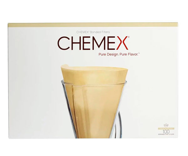 Фильтр Chemex для кемекса бежевый 100 штук (FP-2N)