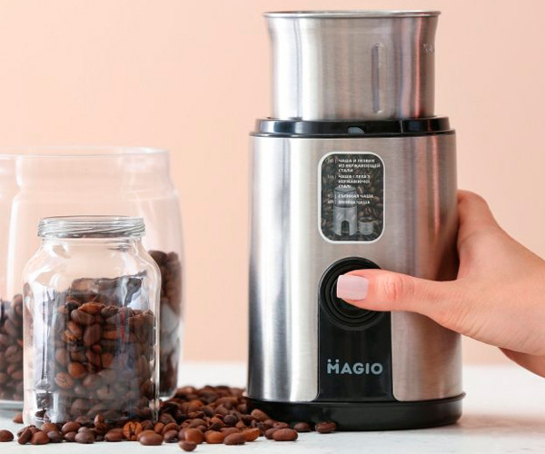 Кофемолка электрическая MAGIO МG-201 серебристая цена