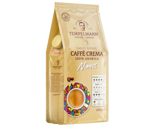 Кофе Tempelmann Nomos Caffe Crema в зернах 1 кг - фото-2
