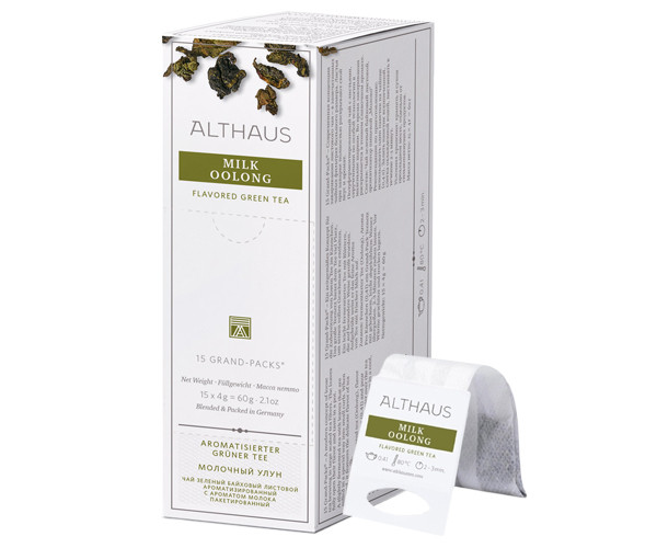 Зеленый чай Althaus Milk Oolong фильтр-пак 15 шт