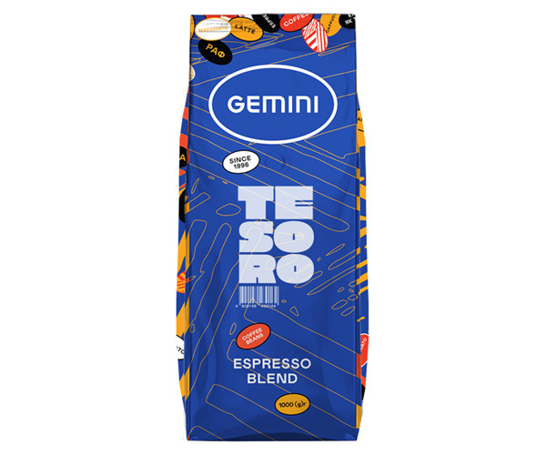 Кофе Gemini Espresso Tesoro в зернах 1 кг
