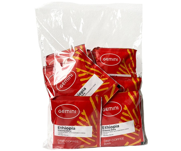 Дрип-кофе Gemini Ethiopia Sidamo Dara Natural 20 шт купить