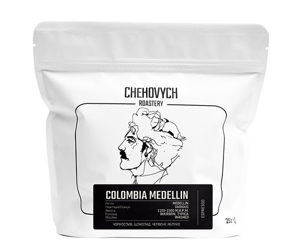 Кофе Chehovych Colombia Medellin в зернах 250 г