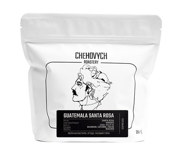Кофе Chehovych Guatemala Santa Rosa в зернах 250 г