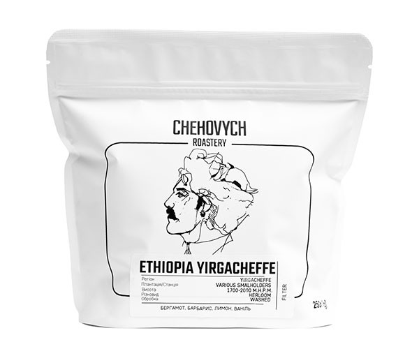 Кофе Chehovych Ethiopia Gr.2 Yirgacheffe Filter в зернах 250 г