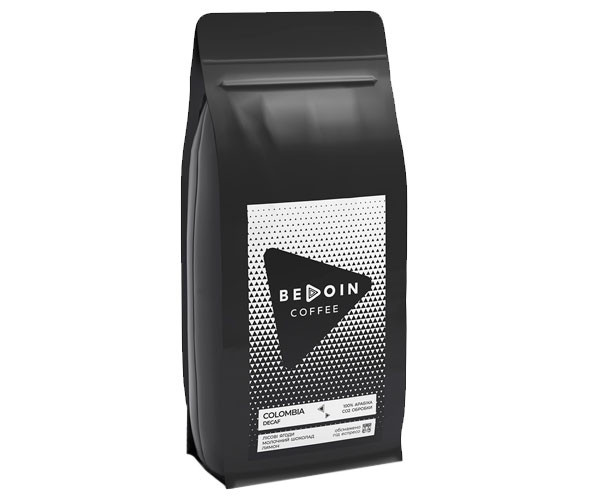 Кофе без кофеина Bedoin Colombia Decaf в зернах 1 кг