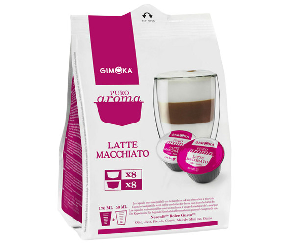 Кофе в капсулах Gimoka Dolce Gusto Latte Macchiato - 16 шт - фото-1