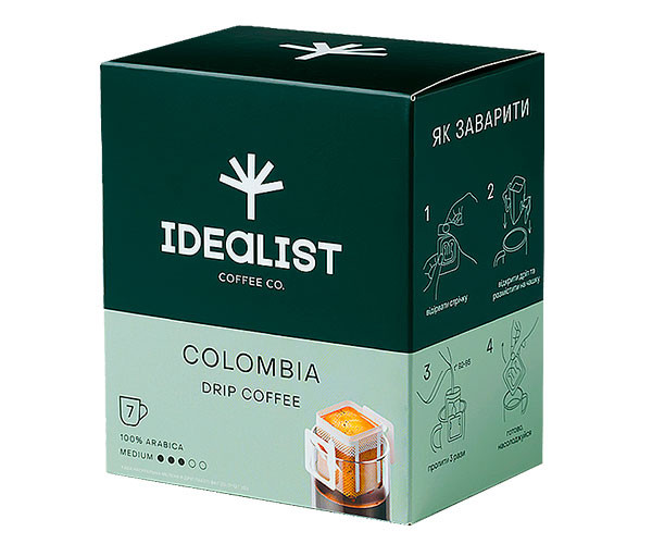 Дрип-кофе Idealist Coffee Co Колумбия 7 шт