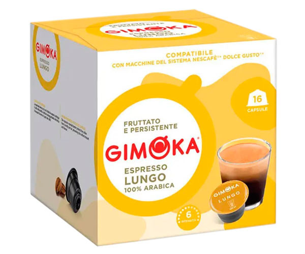 Кофе в капсулах Gimoka Dolce Gusto Lungo 100% Arabica - 16 шт