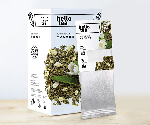 Зеленый чай Hello Tea Жасмин фильтр-пак 20 шт - фото-2