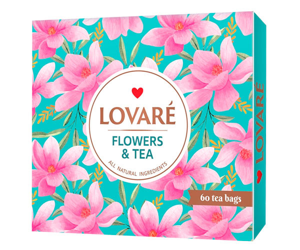 Коллекция чая Lovare Flowers&Tea в пакетиках 60 шт