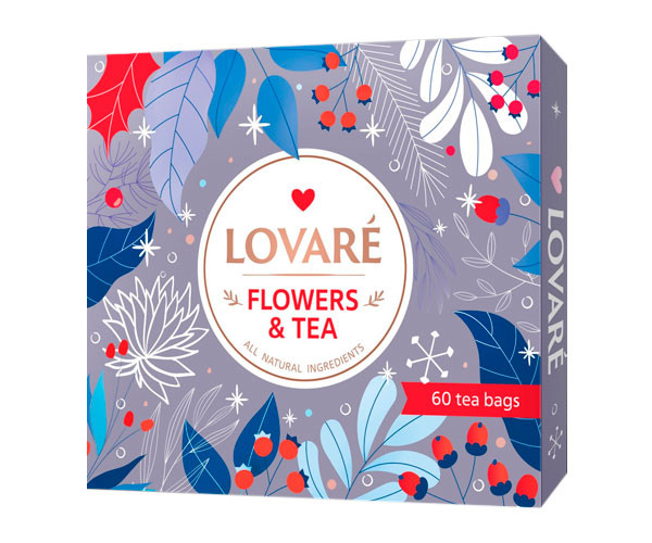 Коллекция чая Lovare Flowers&Tea в пакетиках 60 шт купить