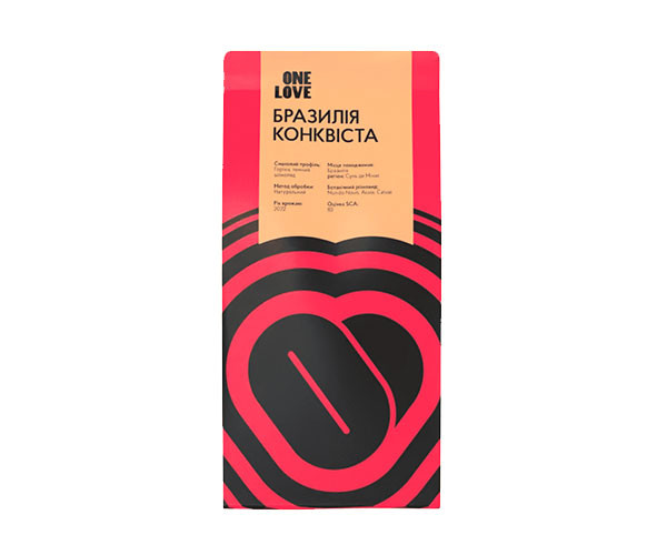 Кофе One Love Бразилия Конквиста espresso в зернах 250 г