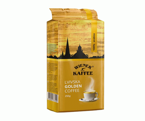 Кофе Віденська кава Львівська Golden молотый 250 г - фото-1