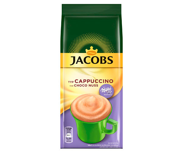 Растворимый капучино Jacobs Milka Cappuccino Choco Nuss 500 г
