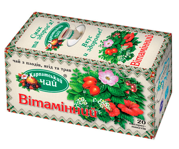 Травяной чай Карпатский чай Витаминный в пакетиках 20 шт - фото-1