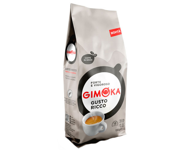 Кофе Gimoka Gusto Ricco в зернах 1 кг - фото-1
