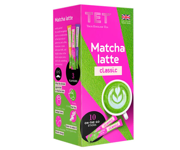 Японский чай матча ТЕТ Matcha Latte Classic в стиках 10 шт