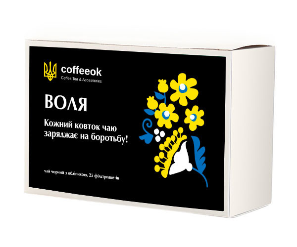 Черный чай Coffeeok Воля в пакетиках 25 шт - фото-1