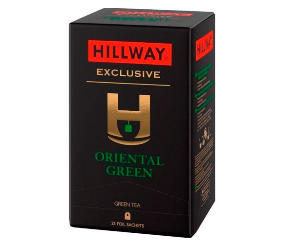 Зеленый чай Hillway Exclusive Oriental Green в пакетиках 25 шт - фото-1
