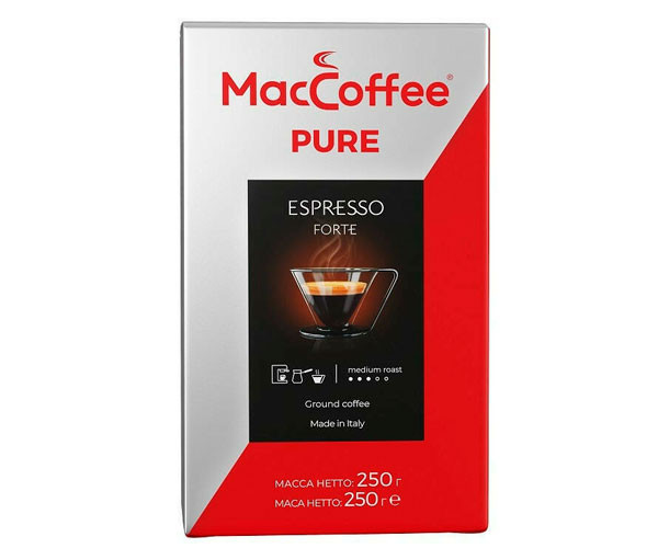 Кофе MacCoffee Pure Espresso Forte молотый 250 г - фото-1