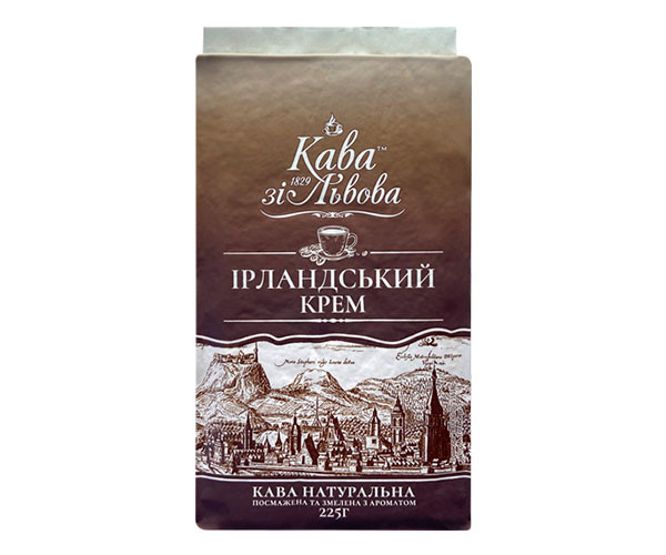 Кофе Кава зі Львова Ірландський крем молотый 225 г - фото-1