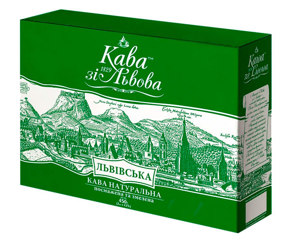 Кофе Кава зі Львова Львівська молотый 450 г - фото-1