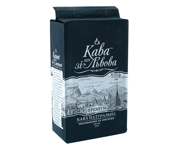 Кофе Кава зі Львова Преміум молотый 225 г
