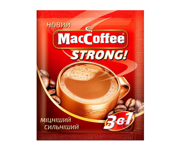 Кофе MacCoffee 3 в 1 Strong 25 шт - фото-2