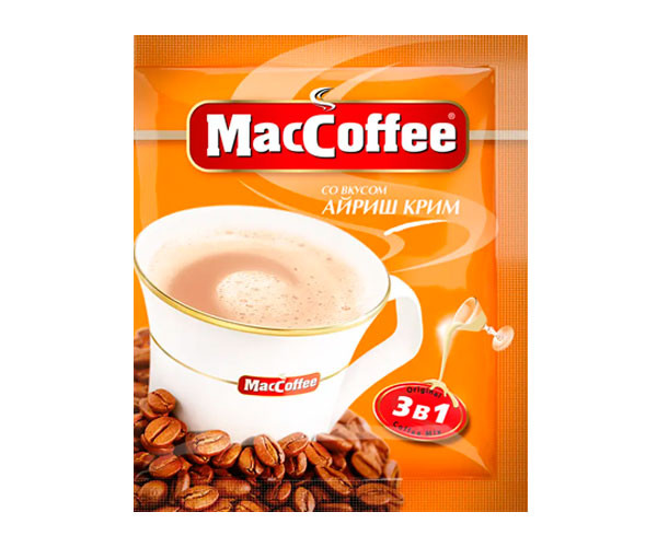 Кофе MacCoffee 3 в 1 Irish Cream 20 шт - фото-2
