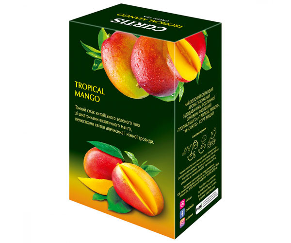 Зеленый чай Curtis Tropical Mango 90 г - фото-3
