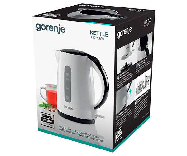 Электрочайник Gorenje K17PLBW 1,7 л - фото-6