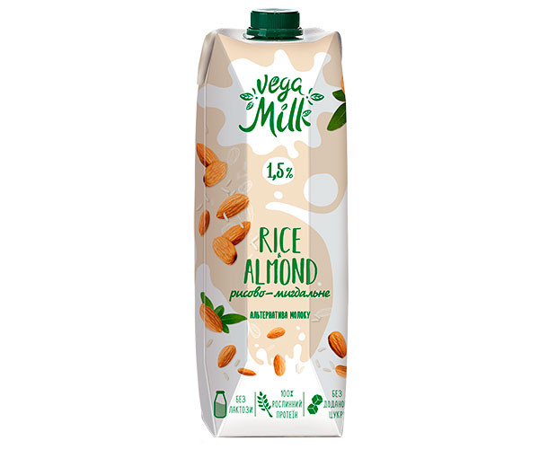 Напиток рисово-миндальный Vega Milk TPA 950 мл - фото-1